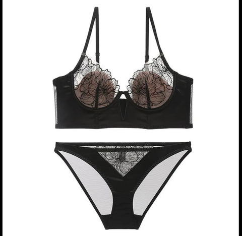 Image of Black bra set