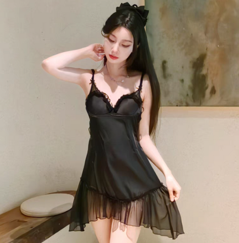 Image of BLACK NIGHT DRESS