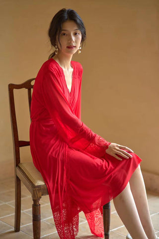 Image of Red long takim