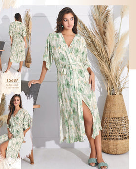 GREEN LEAVES ROBE