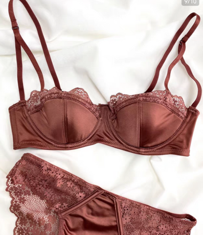 Image of Brown Bra set