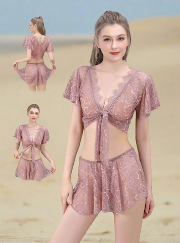 Image of Two piece sleeping dress