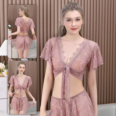 Image of Two piece sleeping dress